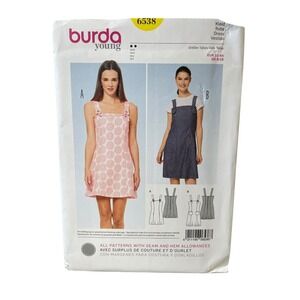 Burda Young 6538 Dress Pattern Size US 6-18 Easy Sewing UNCUT FF